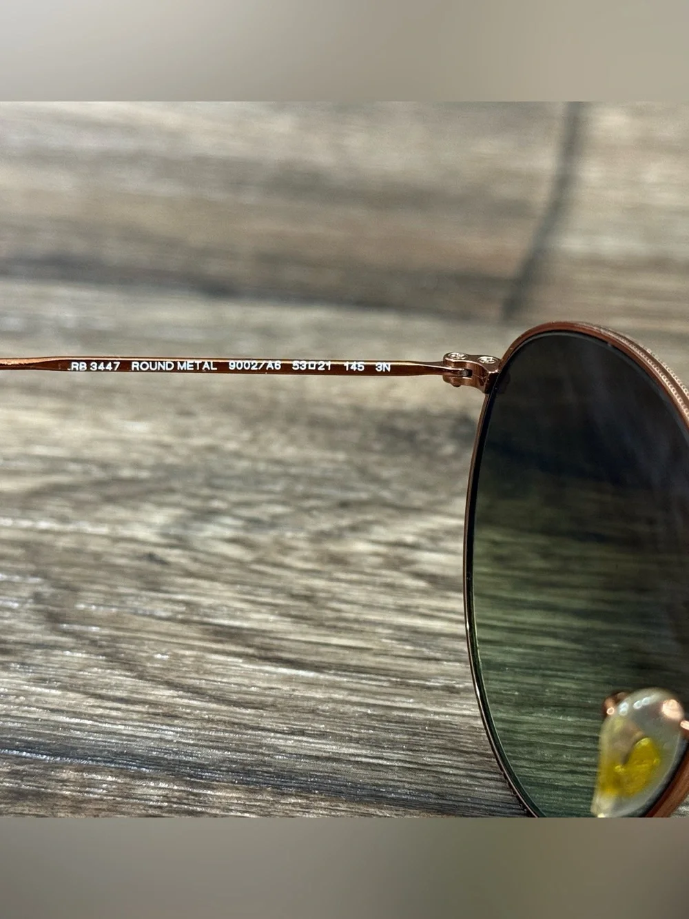 Ray-Ban rb3447 round metal 9002/a6 53-21
